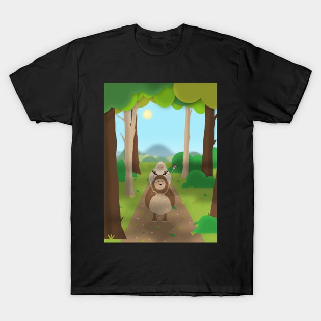 Woodland Wander T-Shirt by MangoStudio